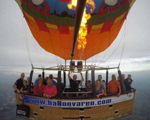 Ballonvaart boven Zwolle naar Raalte